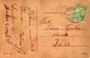 1911 Érsekújvár, Nové Zámky; Kir. Járásbíróság, Steiner Miksa üzlete. W.L. 425. / district court, sh...