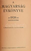 1925-1926 A Magyarság évkönyve az 1925-ik, ill. 1926-ik esztendőre. (Egybekötve). Kiadja a Magyarság...
