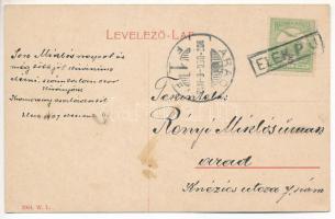 1907 Elek, Pályaudvar, vasútállomás. W.L. 2964. (EK)