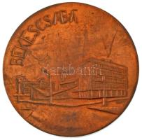 Simon Ferenc (1922-) 1970. "Békéscsaba / IX. Közgazdász Vándorgyűlés" bronz emlékérem tokb...