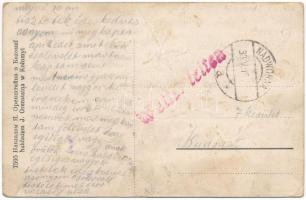 1916 Nadvirna, Nadwirna, Nadwórna; ul. Stanislawowska, Ratusz, Ruiny zamku. Nakladem J. Orenstein / ...