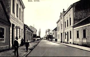 Bosanski Brod, shop of Golstein, street