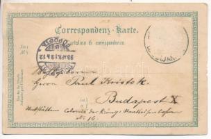 1898 (Vorläufer) Ljubljana, Laibach; Pod Turnom, Mestni trg, Kastell, Jacoba nabrezje. J. Giontini /...