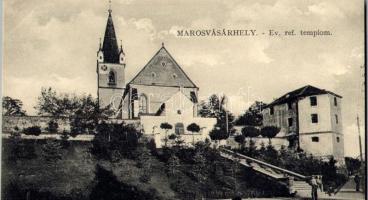 Marosvásárhely, Targu Mures; Református templom. Porjes S. Sándor kiadása / Calvinist church