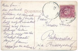 Kőrös, Krizevac, Krizevci; Krizevici Kolodvor / vasútállomás / railway station. W. L. Bp. 1579. (EK)