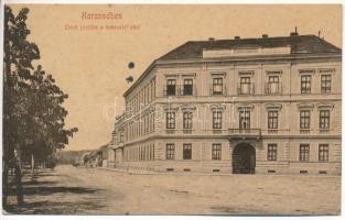 1911 Karánsebes, Caransebes; Tiszti pavilon a Temesvári úttal. 337. (W.L. ?) / K.u.K. military officers' pavilion, street view (EK)