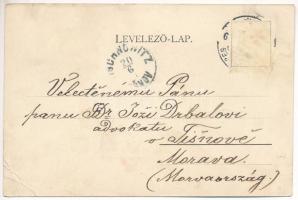 Karánsebes, Caransebes; Temesvárerstrasse / Temesvári út. H. Rosenfeld kiadása / street view (EB)