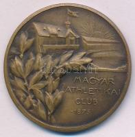 ~1920-1930. "MAC - Magyar Athletikai Club 1875" bronz sport emlékérem (37mm) T:AU