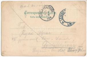 Rohatyn, Cerkiew / Ruthenische Kirche / Rusyn church at night. No. 2164. Art Nouveau, litho (EB)