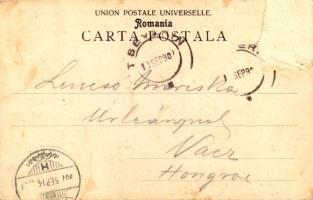 1907 Turnu Severin, Szörényvár; Portul / port on the Danube (Rb)