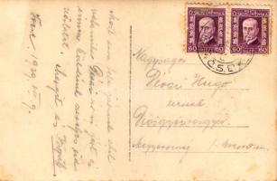 1929 Lőcse, Levoca; Radnica / városháza, Szent Jakab templom felújítása a háttérben/ town hall, Basi...