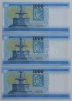 2017. 1000Ft (3x) sorszámkövetők "DL 7973969 - DL 7973971" T:UNC