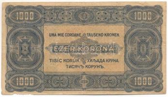 1923. 1000K "B40 439740" nyomdahely jelölés nélkül T:F,VG szakadás, jobb alsó saroknál anyaghiány Adamo K37