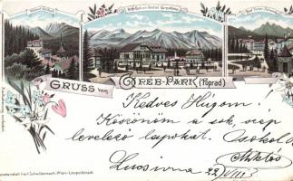 1899 Poprád Gréb park litho