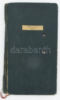 1936-1939 Szeged, M. Kir. Ferenc József Tudományegyetem leckekönyve joghallgató részére, autográf aláírásokkal. + 1956 Benne későbbi határozattal és ELTE IV. évf. jogi levelezőtagozatának leckekönyve, aláírások nélkül.