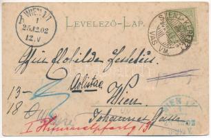 1902 Szentlőrinc, Szent-Kereszt (Táplánszentkereszt, Vas megye); Gróf Széchenyi kastély. Carl Otto H...