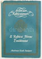 II. Rákóczi Ferenc emlékiratai. A magyarországi háborúról, 1703-tól annak végéig. Archivum Rákóczianum II. osztály: Írók. II. Rákóczi Ferenc művei I. Bp., 1978, Akadémiai. Fekete-fehér képmellékletekkel. Magyar és francia nyelven. Aranyozott egészvászon kötésben, szakadt papír védőborítóval.