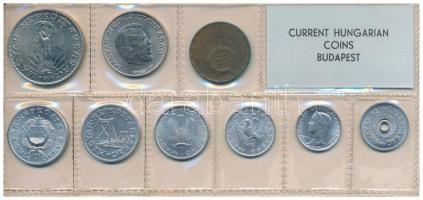 1973. 2f-10Ft (9xklf) érmés forgalmi sor fóliatokban, baloldali címkével T:UNC patina
Adamo FO6