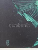 Korompáky Sándor (-): Ikebana I. Olaj, farost. Jelezve balra lent. Dekoratív fakeretben. 60×40 cm