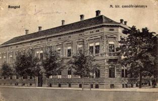 1916 Szeged, M. kir. csendőrlaktanya. Grünwald Hermann kiadása (Rb)