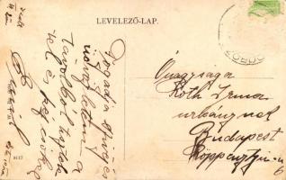 Kiskundorozsma (Szeged), Községháza és az artézi kút. W.L. Bp. 6034. (Rb)