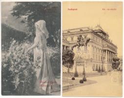 Temesvár 1906. "Szegénygyermek Poliklinika" sorsjegy képeslapon, 20f értékben (2x). Eltérő...