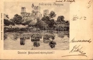 1902 Diósgyőr (Miskolc), várrom. Gedeon András kiadása (EK)