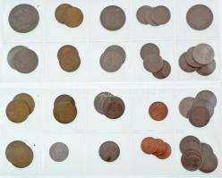 43db-os vegyes indonéziai, szingapúri és thaiföldi érmetétel T:vegyes
43pcs of mixed indonesian, si...