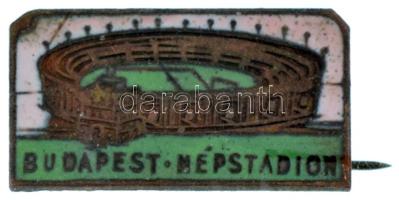 ~1950-1960. "Budapest Népstadion" zománcozott bronz kitűző (11x20mm) T:XF