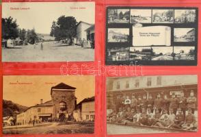 FELVIDÉK - 32 db RÉGI felvidéki képeslap albumban, sok Tátrai lappal, Feitzinger kiadások és hosszú ...