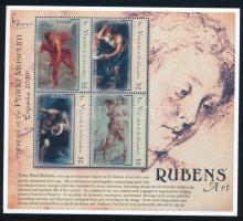 Rubens festmény kisív, Rubens paintings minisheet