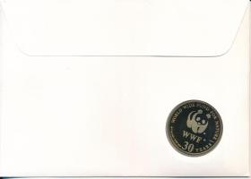 Románia DN (1991) "A Világ Vadvédelmi Alap (WWF) 30. évfordulója - Pelecanus Crispus (Borzas gö...