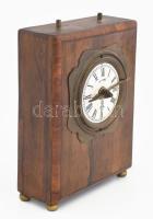 Gustav Becker cca 1852-1877 utazó ébresztő óra ingajáratos. Működik m: 15 cm