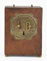 Gustav Becker cca 1852-1877 utazó ébresztő óra ingajáratos. Működik m: 15 cm