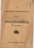1903 A Kisvárdai Takarékpénztár zárszámadása