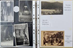 BÁNYÁSZAT - Kb. 193 db RÉGI és MODERN képeslap a Magyar Királyság területéről albumba rendezve + kis...
