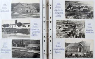 BÁNYÁSZAT - Kb. 193 db RÉGI és MODERN képeslap a Magyar Királyság területéről albumba rendezve + kis...