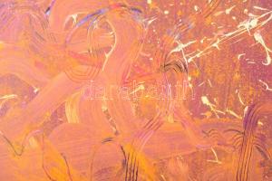 Jelzés nélkül: Kavalkád. Vegyes technika, papír, farostra kasírozva. Kissé sérült. 70x70 cm