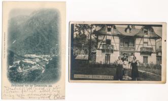 4 db RÉGI erdélyi város képeslap vegyes minőségben + 1 román / 4 pre-1945 Transylvanian town-view po...