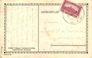 1926 Cserkész művészlap. Kiadja A Magyar Cserkészszövetség kiadóvállalta / Hungarian boy scout art p...