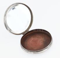 Ezüst (Ag) púderes szelence, jelzett, bruttó: 39g