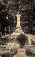 1911 Palánka, Németpalánka, Backa Palanka; Mezey Károly szobor / statue, monument (gyűrődés / crease)