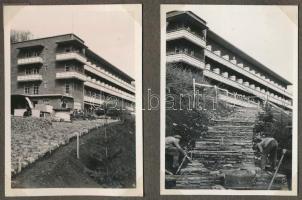 cca 1930-1940 Matits Lajos (1902-1972) a Kékes-Szálló magaslati gyógyintézet főorvosának fotóalbuma,...
