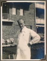 cca 1930-1940 Matits Lajos (1902-1972) a Kékes-Szálló magaslati gyógyintézet főorvosának fotóalbuma,...