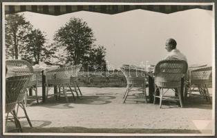 cca 1930-1940 Matits Lajos (1902-1972) a Kékes-Szálló magaslati gyógyintézet főorvosának fotóalbuma,...