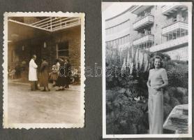 cca 1930-1940 Matits Lajos (1902-1972) a Kékes-Szálló magaslati gyógyintézet főorvosának fotóalbuma,...