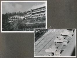 cca 1930-1940 Matits Lajos (1902-1972) a Kékes-Szálló magaslati gyógyintézet főorvosának fotóalbuma,...