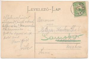 Balatongyörök, Balaton-Györök; Fő utca, templom, lovaskocsi. Vasvári József kiadása (EK)