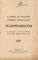 1904 A hordó és Kadáráru termelő szövetkezet alapszabályai