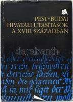 Pest-budai hivatali utasítások a XVIII. században. Szerk.: Bónis György. Budapest Főváros Levéltára Forráskiadványai VI. Bp., 1974, Budapest Főváros Levéltára. Kiadói egészvászon kötés, kissé szakadt kiadói papír védőborítóban. Megjelent 1000 példányban.